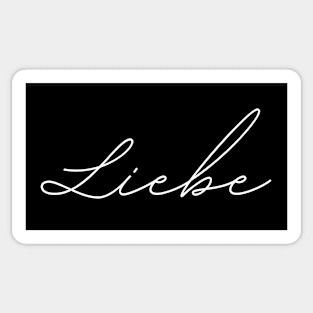 Liebe - german language love Sticker